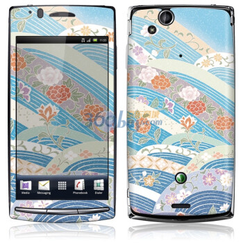 ideaSkin 索尼爱立信 XPERIA arc S / LT15i / LT18i /X12 浪花层层 外壳保护套皮贴膜 DBEA010284