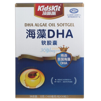 kidskit 顶呱呱海藻DHA软胶囊12克