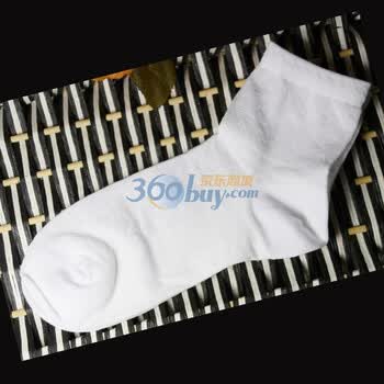 华姿伊专柜同款精梳棉镂空四叶花女短袜 白色 M均码