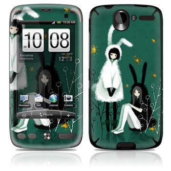 ideaSkin HTC Desire/G7/A8181 黑白兔女孩 手机外壳保护套皮贴膜 ENCIYB961856