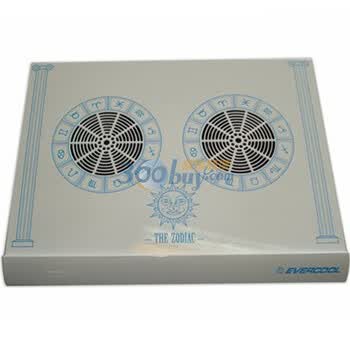 捷冷（EVERCOOL）黄道十二宫 NP-301-SRS 笔记本散热器（白色）适用于9-15寸笔记本