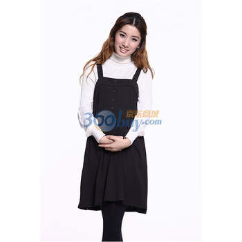 今生宝贝孕妇服春秋连衣裙品牌折扣69120986黑色M