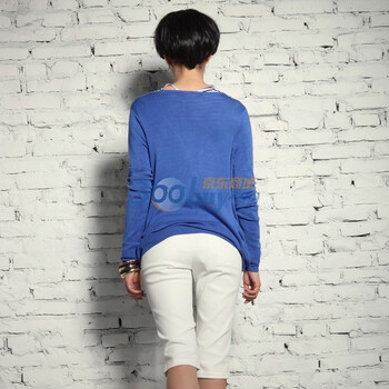 SV秋装新款<em>品牌女装拉链</em>长袖<em>针织开衫</em>10131