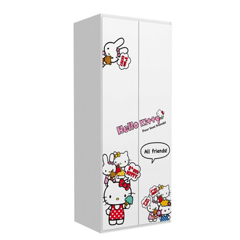 酷漫居 Hello kitty 高档家具 KT童学会 衣柜 家具品牌 儿童家具 爱洛粉红 三门衣柜