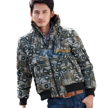 诠渡良品trenduality 2011冬装新款花色抗寒保暖羽绒服#81480 黄色 XXL