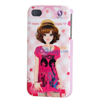 万信达(WXD) IPH4031472WD iPhone 4/4S专用QQ秀保护壳 (粉)