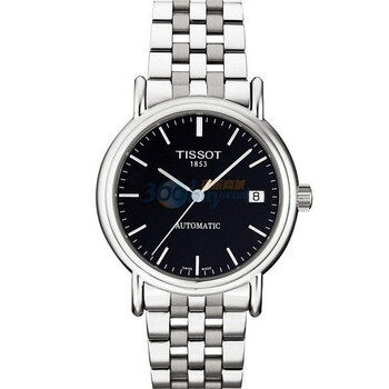 天梭(TISSOT)卡森系列自动机械黑盘全钢男款腕表T95.1.483.51