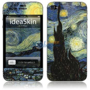 ideaSkin iPhone 4S 星夜 手机外壳保护套皮贴膜 CJLC362024