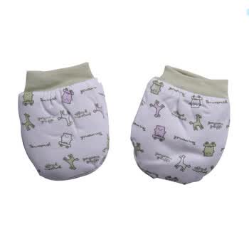 婴之谷2011秋季新品 宝贝铺棉手套T5092 浅绿色 59码