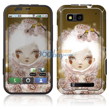 ideaSkin 摩托罗拉 ME525 / MB525 / Defy / 戴妃 光影女孩 外壳保护套皮贴膜 ENDAWC612062