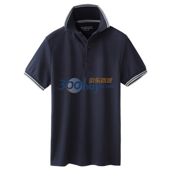 Giordano佐丹奴 Polo 男速干撞色边珠地修身DRY POLO 01010006 宝蓝色 M