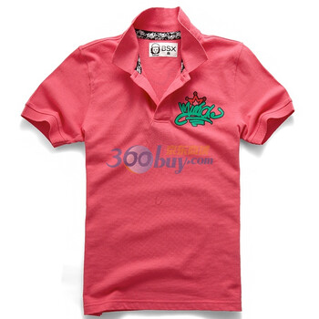 Giordano佐丹奴BSX Polo 男MINI CHE经典头像印花POLO 04011100 浅粉红 XL