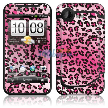 ideaSkin HTC Incredible S / G11 / 惊艳 / S710e 粉色魅惑豹纹 外壳保护套皮贴膜 DAVA010417
