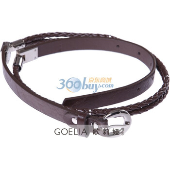 歌莉娅GOELIA编织细腰带844G5914 灰色 均码