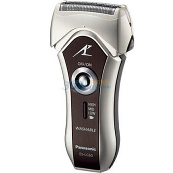 松下（Panasonic） ES-LC60-S 朗达电动剃须刀 流光银 黄金切割3刀头 日本“安莱钢” 日本制造