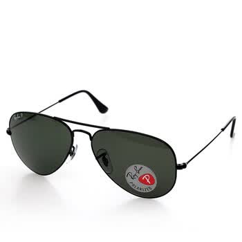 Ray-Ban雷朋意大利进口时尚偏光太阳眼镜RB3025-002/58 62□14 黑色