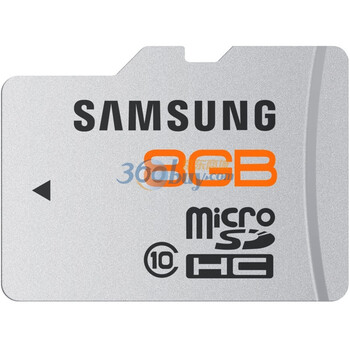 三星（SAMSUNG）8G TF（MicroSD/SDHC）存储卡（Class10）银灰色