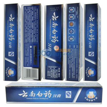 云南白药牙膏(留兰香)180g*6支