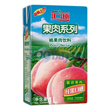 汇源40%桃果肉1L*12盒