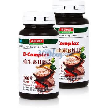 汤臣倍健牌 汤臣倍健维生素B族片 550mg*100片*2瓶（共2瓶装）