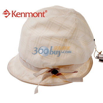kenmont凯蒙特帽子春夏女士帽子清纯淑女帽 蓓蕾帽KM-0264 白色 58