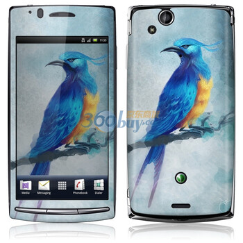 ideaSkin 索尼爱立信 XPERIA arc/ X12/LT15i/LT18i 蓝鸟 外壳保护套皮贴膜 DBED042162