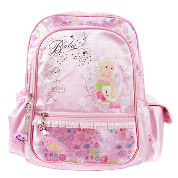 芭比/Barbie A272883 大容量多分层设计 小学生减压减负双肩书包/儿童时尚背包 粉色