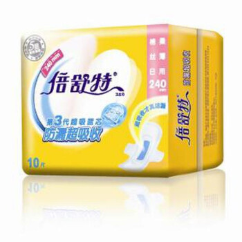 倍舒特 棉柔 日用 卫生巾 10片丝薄 SN14210