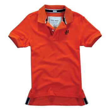 FEEL MIND欧美经典翻领男士Polo 12—10501桔红 桔红色 L