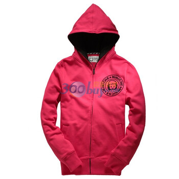 Giordano佐丹奴BSX 外套 男乔巴MINI CHE zip-up连帽卫衣 04081701 红色 XL