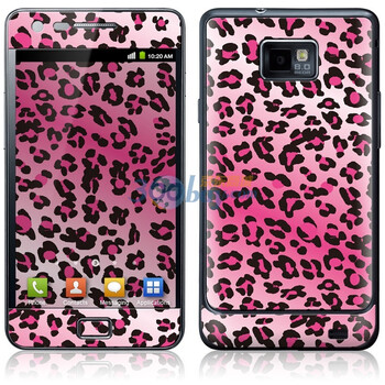 ideaSkin 三星 i9100/Galaxy S2/9108/盖世兔 粉色魅惑豹纹 外壳保护套皮贴膜 DAUA010417