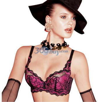 OLENO奥丽侬 内衣 提花蕾丝超薄杯无痕<em>文胸</em> 