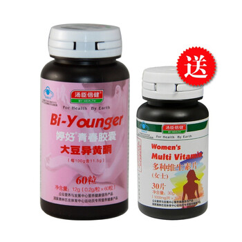 汤臣倍健婷好青春胶囊0.2g×60粒　大豆异黄酮+汤臣倍健多种维生素（女士）30粒