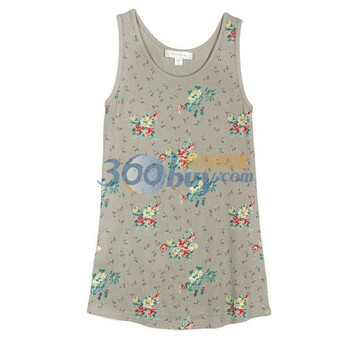歌莉娅GOELIA印花背心105B019W 暗淡的灰色 M