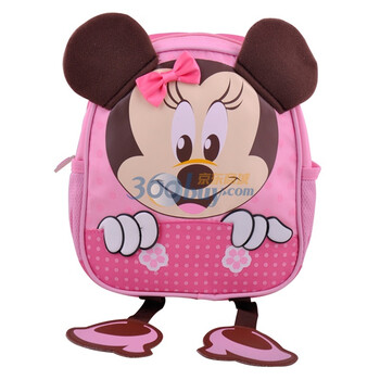 迪士尼/Disney CC-M0399 米奇米妮幼儿书包 儿童背包-小脚丫 三色可选 桃红色