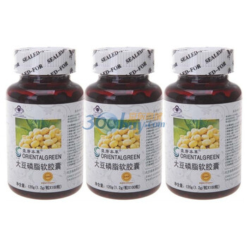 盛唐本草大豆磷脂软胶囊3瓶装1.2g*100粒/瓶
