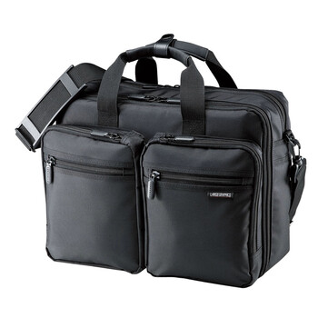 日本SANWA SUPPLY BAG-3WAY4BK 高档防水单双肩两用商务电脑包 适用13.1/14/14.1/15.5/16.4寸