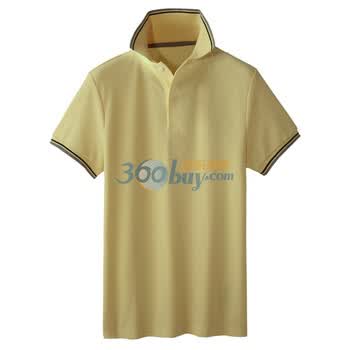 Giordano佐丹奴 Polo 男速干撞色边珠地修身DRY POLO 01010006 明黄 L