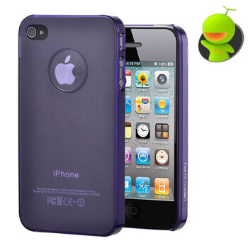 哈密瓜（hamimelon）HM0125 iphone4保护套 0.3mm磨砂外壳 保护壳 后壳 挑战“薄”的极限 紫色