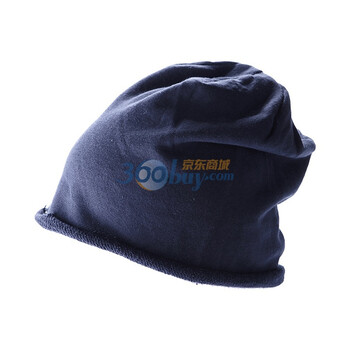 [顶范]秋冬纯棉个性卷边套头针织帽103052727 丈青色 帽围57cm