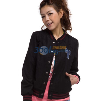 唐狮Tonlion女士夹克式外套111321052581 黑色 XL