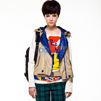 PEACEBIRD太平鸟秋季新品下摆收口时尚马夹AR1040670 咖啡色 XL