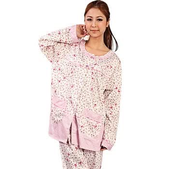 好家猫 春秋韩版新款QQ熊长袖棉质家居服QQ5802 卡其色 XL