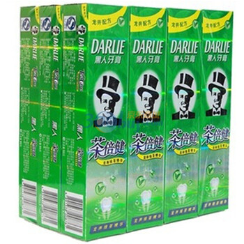 DARLIE黑人龙井绿茶茶倍健牙膏90g*12 超值家庭装