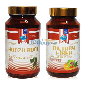 丰胸修身二合一 兆力康葛根软胶囊（100粒）+兆力康膳食纤维软胶囊（100粒）