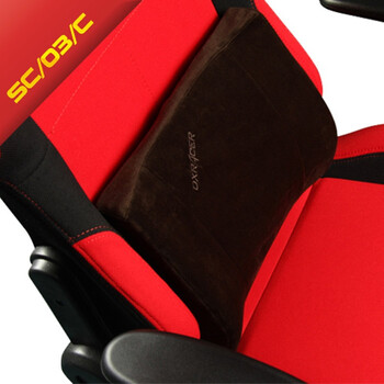 DXRACER 人体工学咖啡色中号高回弹海绵靠垫/头枕/腰靠/汽车腰靠