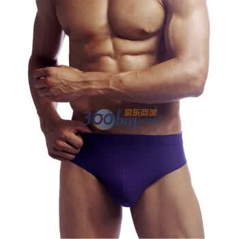 佳衣库JOYCLS 80s奥地利兰精超细莫代尔 超轻薄透气 内置织带 男士三角内裤 MS12 4色 深紫色 XL