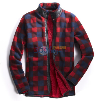 Giordano佐丹奴 卫衣 男致暖拼布摇粒绒卫衣 01071902 酒红色 M