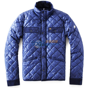 NOP 男装 冬季新品手工绗缝撞色棉服 0080000090 蓝色 XXL