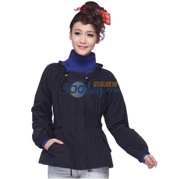 威丝曼之家WSM HOME领口抽绳设计 长袖外套 OC240013 黑色 XL